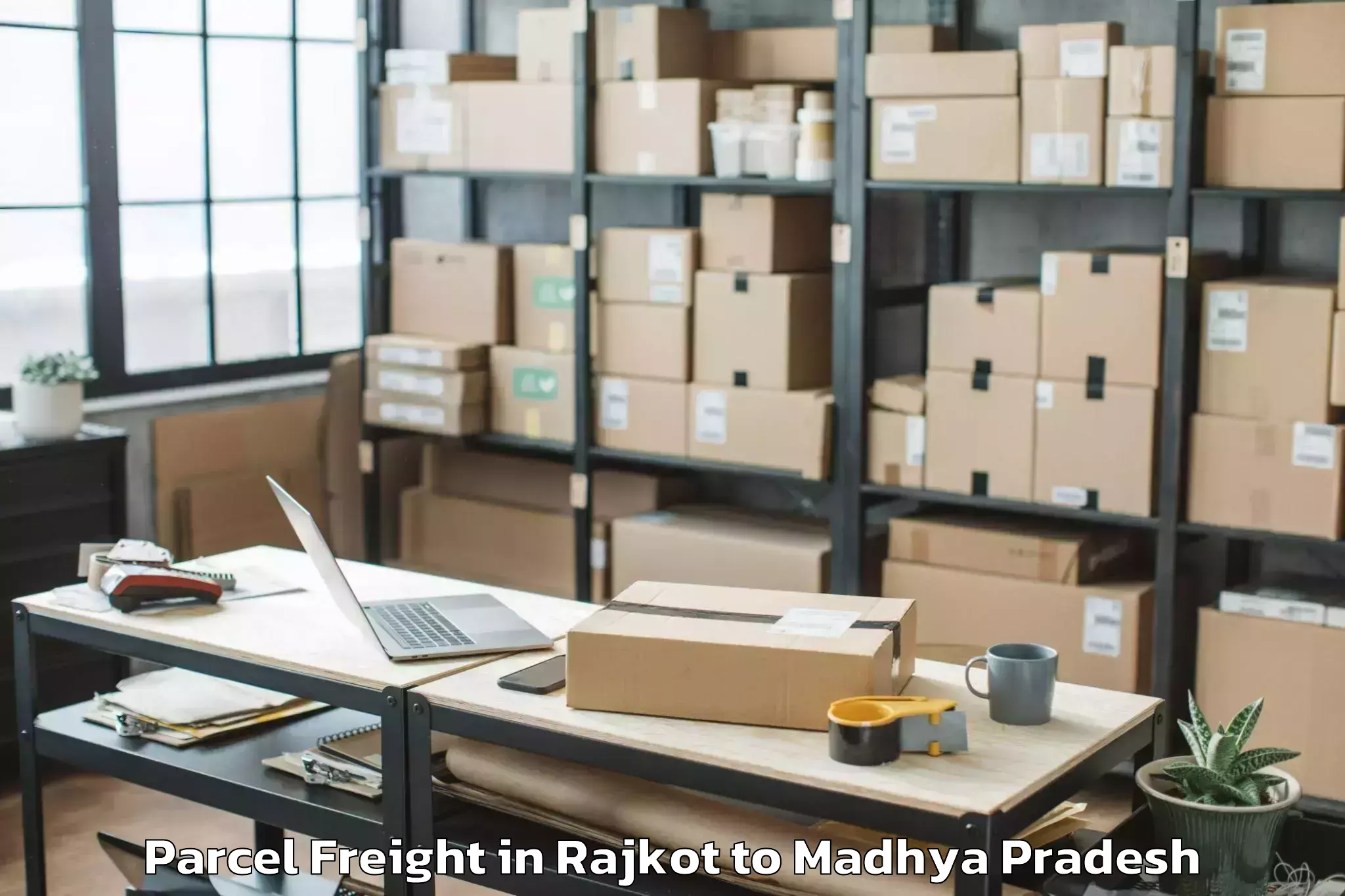 Comprehensive Rajkot to Kurwai Parcel Freight